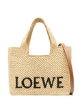 Bag Font tote in raffia