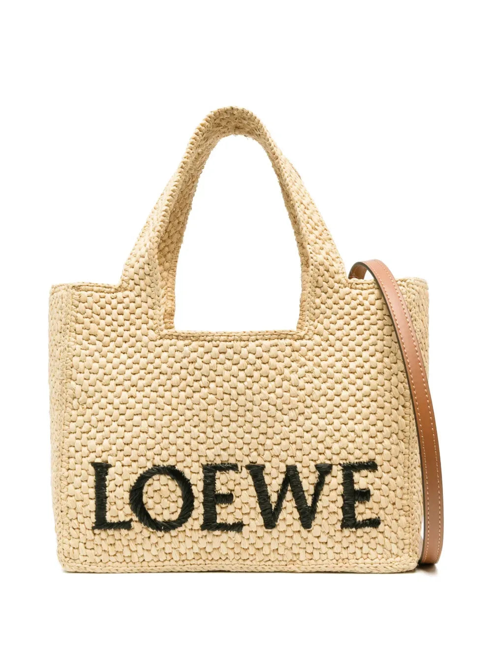 Bag Font tote in raffia