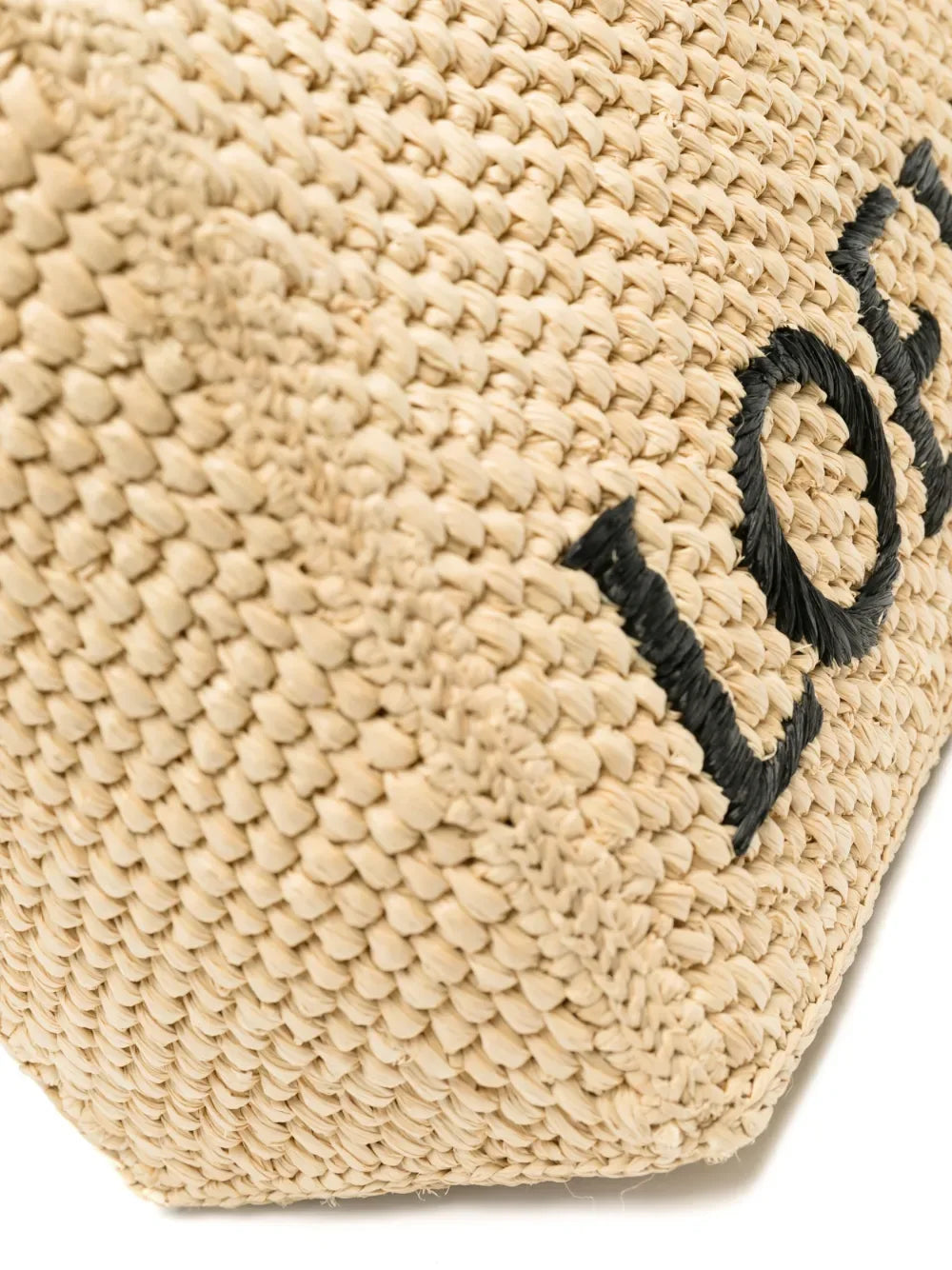 Bag Font tote in raffia