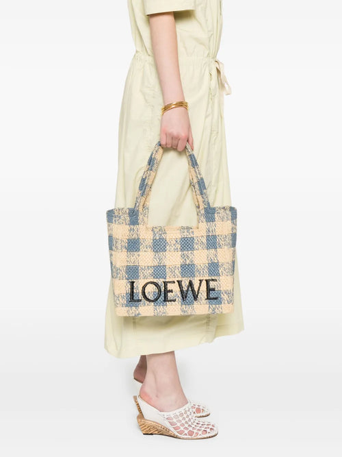 Bag Font tote in raffia