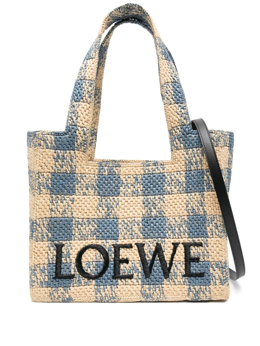 Bag Font tote in raffia