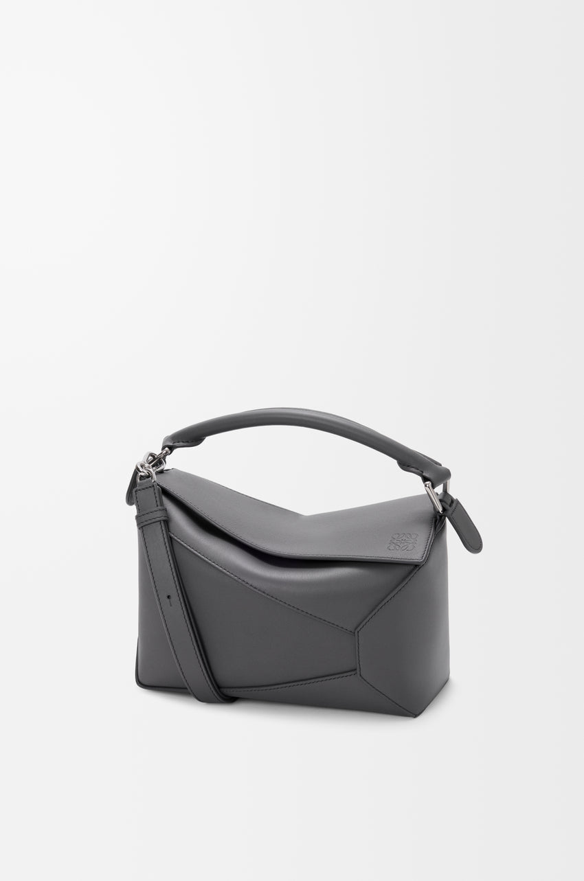 Small Puzzle Edge bag in classic calfskin Slate