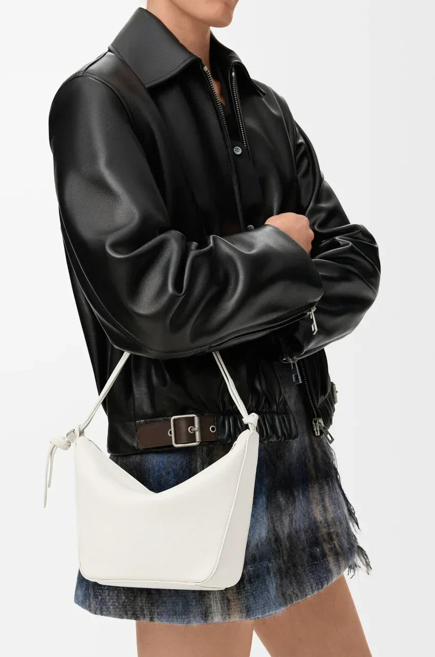 Mini Hammock shoulder bag Soft White