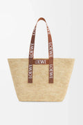 Fold Shopper in raffia Tan