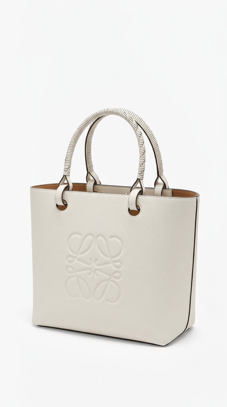 Leather Anagram Beige