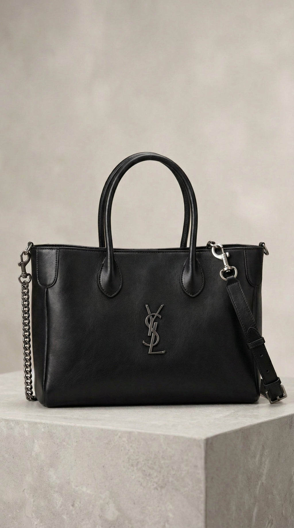 Sac de Jour Supple Leather Tote – Black