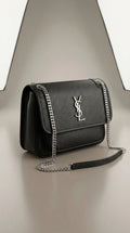 Cassandre Flap Chain Bag – Black