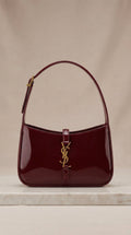 Le 5 à 7 Patent Leather Shoulder Bag – Burgundy