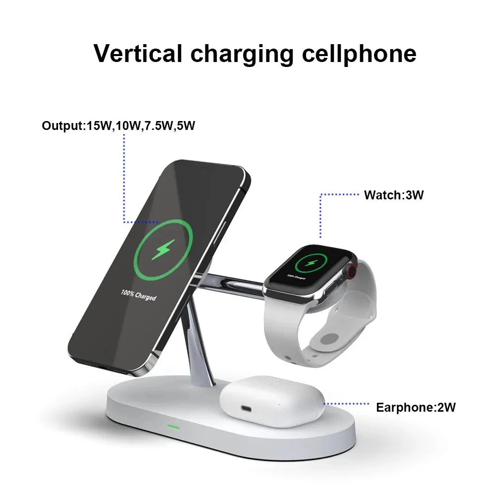 3 in 1 Wireless Charger For iPhone  macsafe charger Fast Charging Station