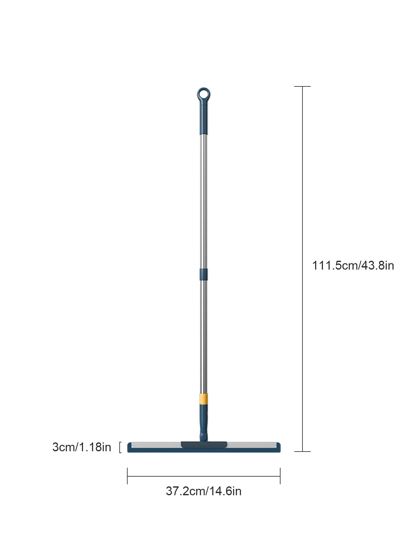 Aluminum Alloy Sweeping Mopping Dual-Purpose Magic Broom With Long Rod Variable Length Floor and Glass Wiper