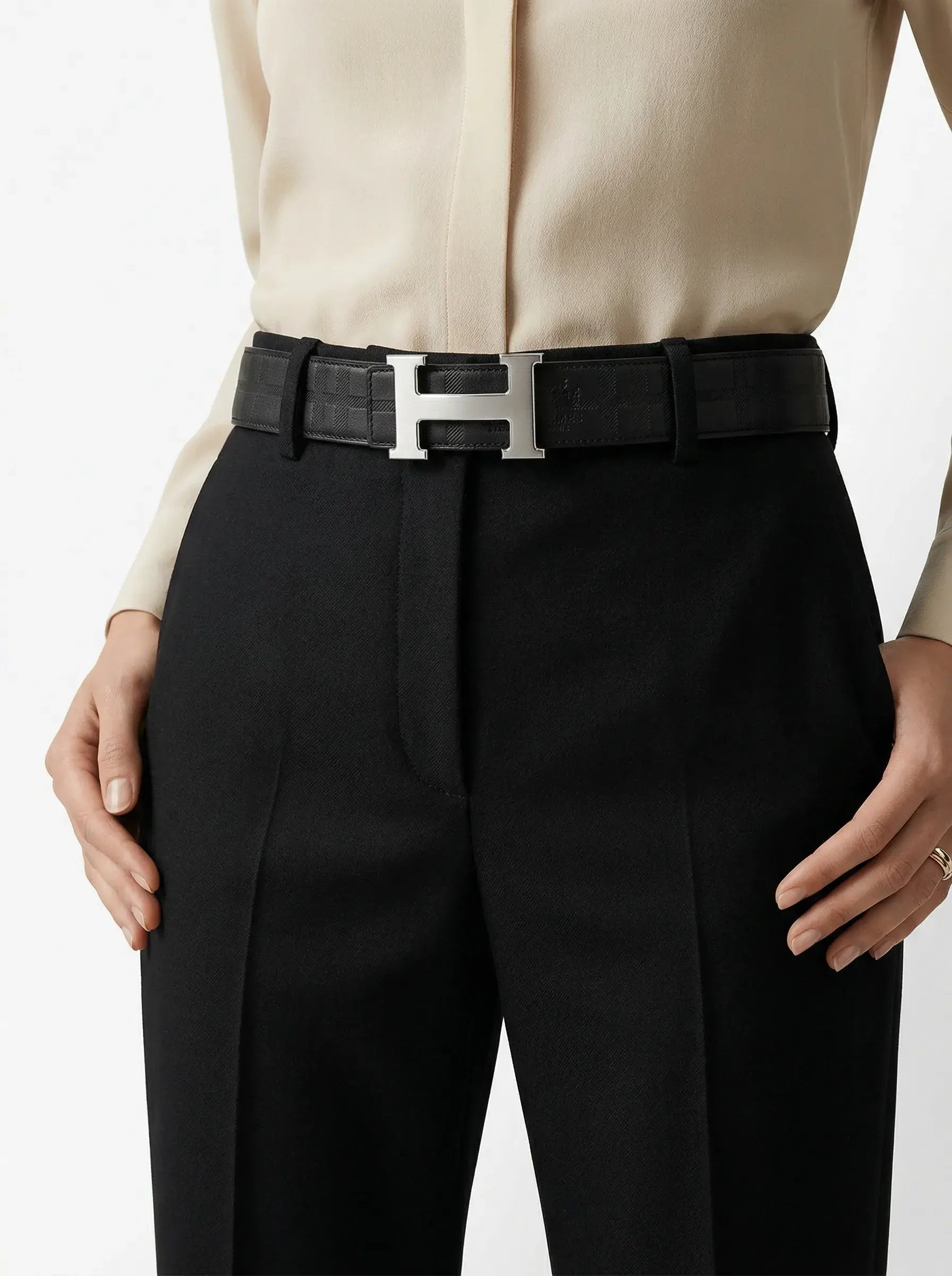 Buckle Belt – Noir & Palladium