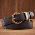 Elegant Cowboy Style Belt Black