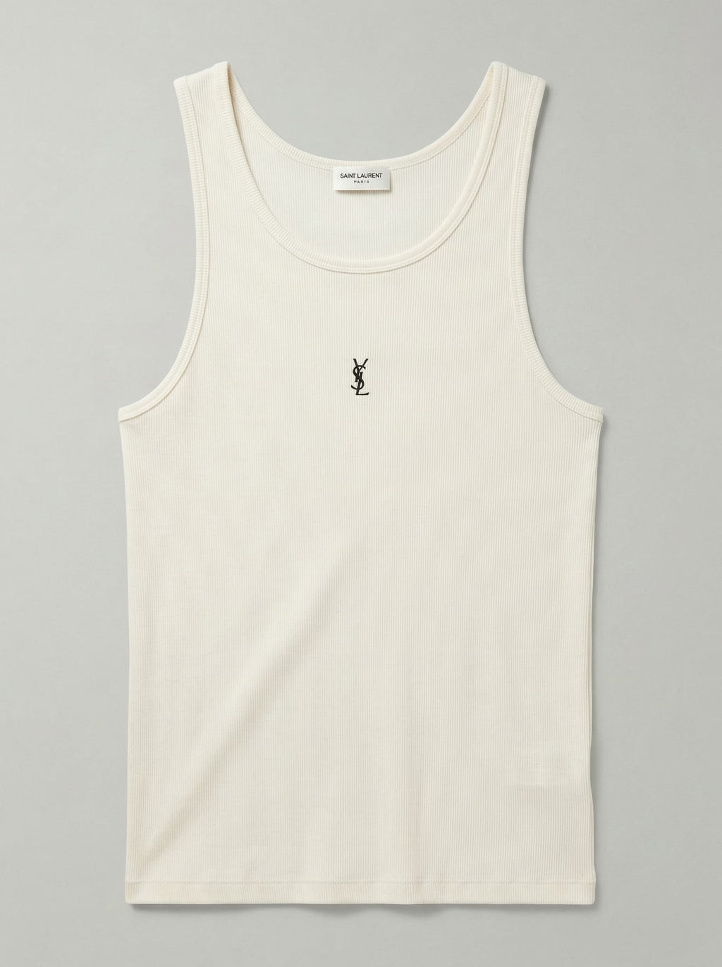 Cassandre Ribbed Tank Top – Off White