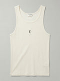 Cassandre Ribbed Tank Top – Off White